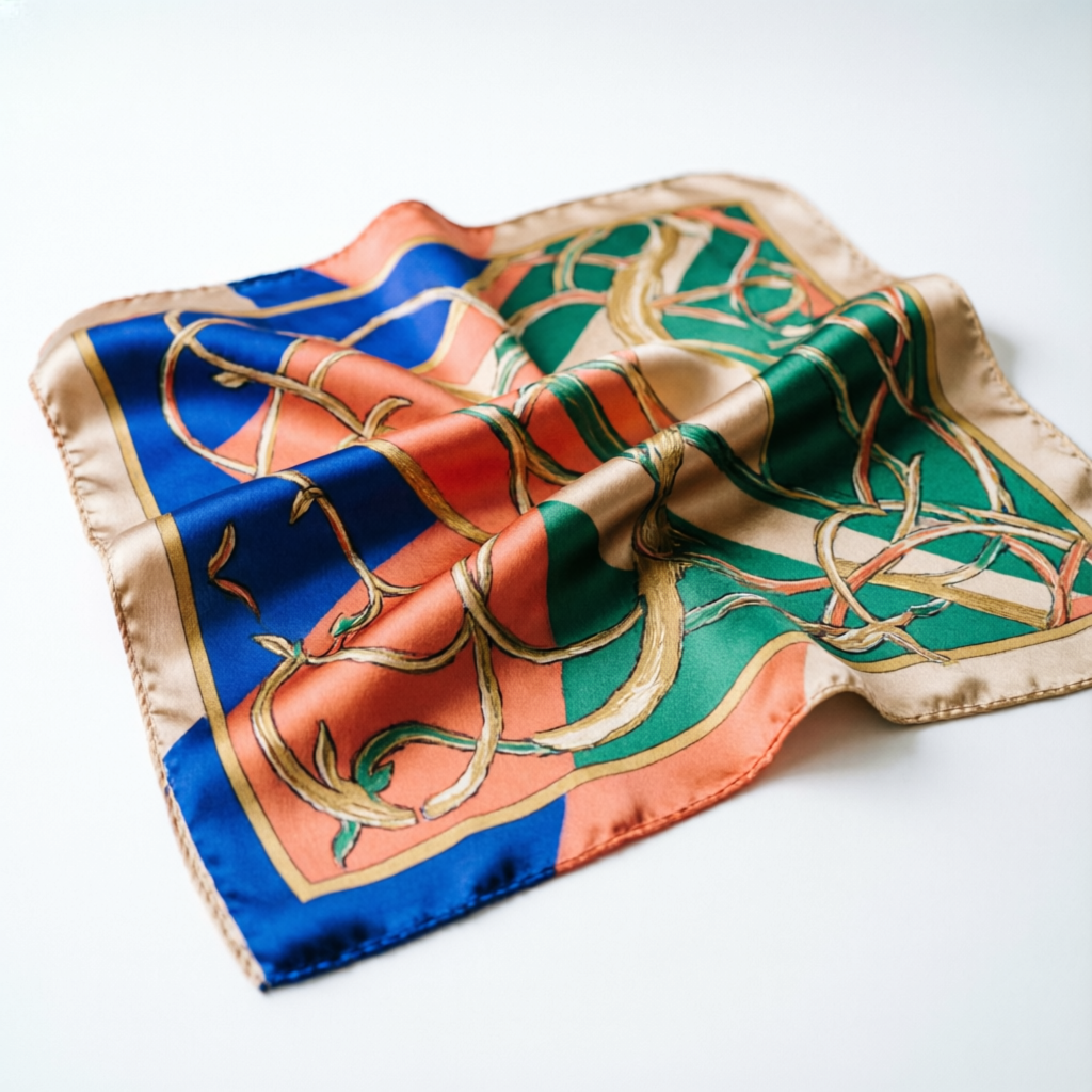 Hermes Silk Scarf 90cm Multi Color Original