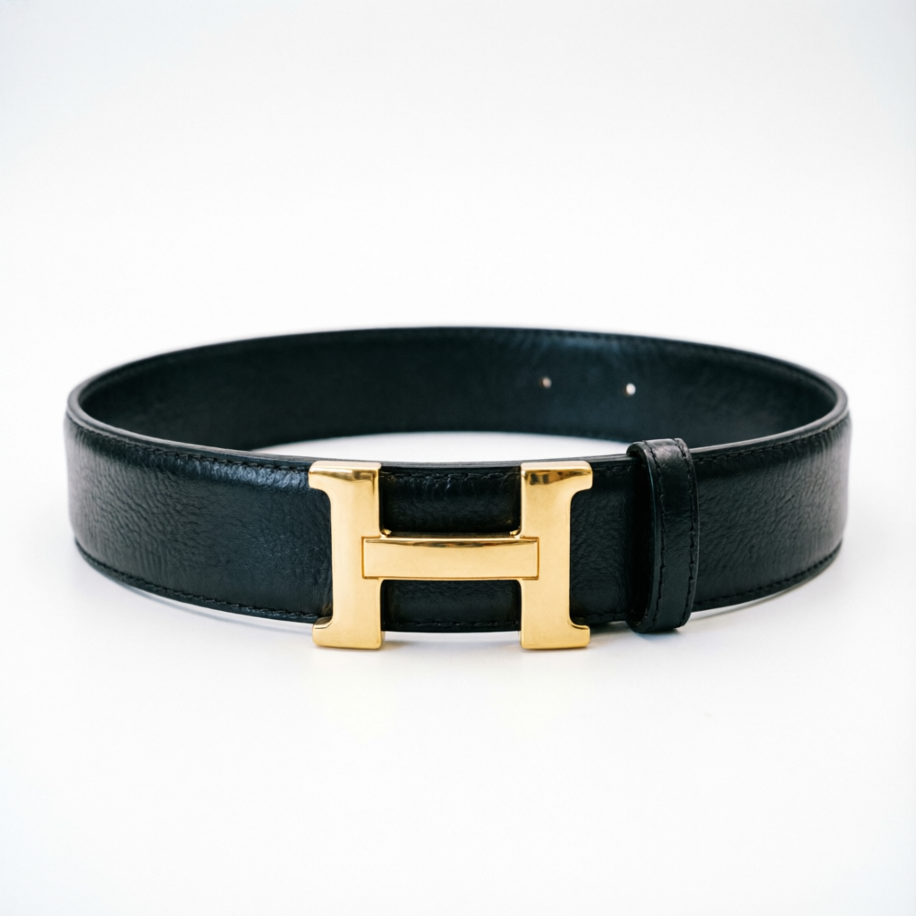 Hermes Reversible Belt H Buckle Gold Original